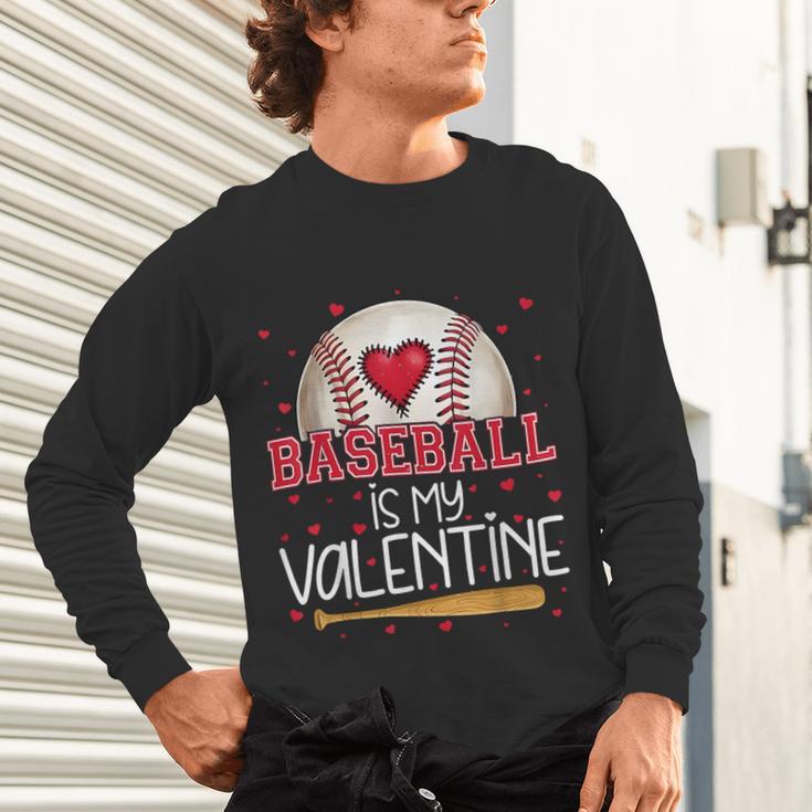 Baseball Is My Valentine Valentines Day Men Boys Kids Teen Unisex Long Sleeve T-Shirt Baseball Is My Valentine Valentines Day Men Boys Kids Teen Unisex Long Sleeve T-Shirt