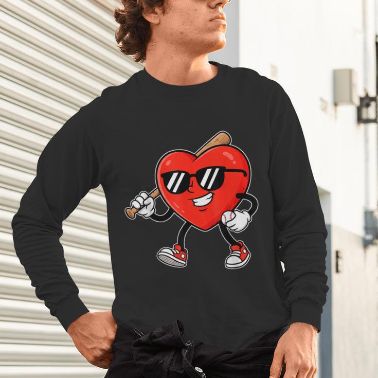 Boy Valentines Day Heart Love Baseball Boys Men Kids Unisex Long Sleeve T-Shirt Boy Valentines Day Heart Love Baseball Boys Men Kids Unisex Long Sleeve T-Shirt