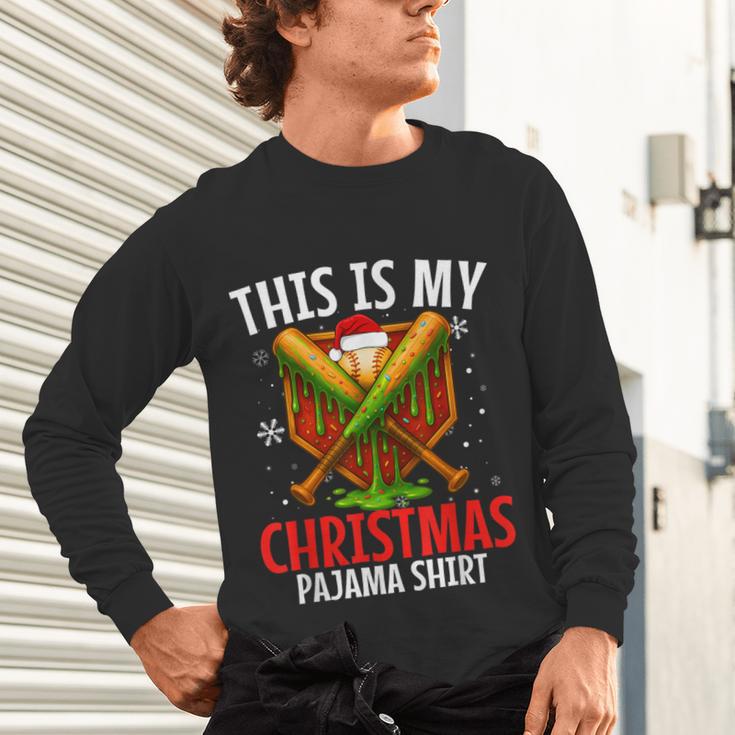 My Christmas Baseball Pajama Helmet Santa Xmas Men Boys Unisex Long Sleeve T-Shirt My Christmas Baseball Pajama Helmet Santa Xmas Men Boys Unisex Long Sleeve T-Shirt