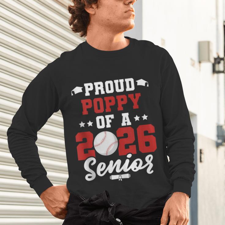 Class Of 2026 Senior Year Baseball Poppy 2026 Graduate Unisex Long Sleeve T-Shirt Class Of 2026 Senior Year Baseball Poppy 2026 Graduate Unisex Long Sleeve T-Shirt