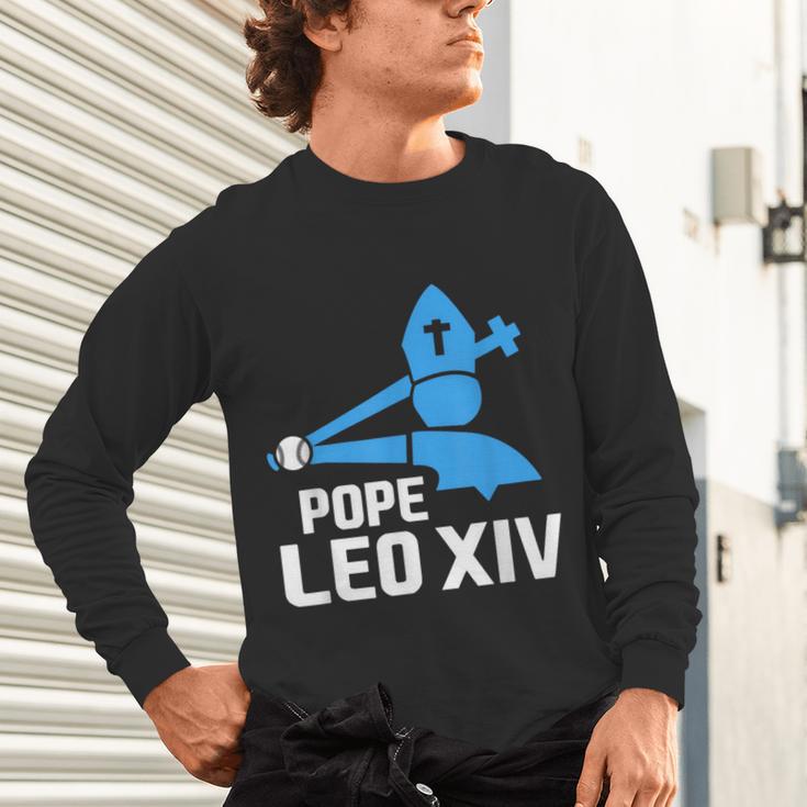 Da Pope Leo XIV Baseball Unisex Long Sleeve T-Shirt Da Pope Leo XIV Baseball Unisex Long Sleeve T-Shirt