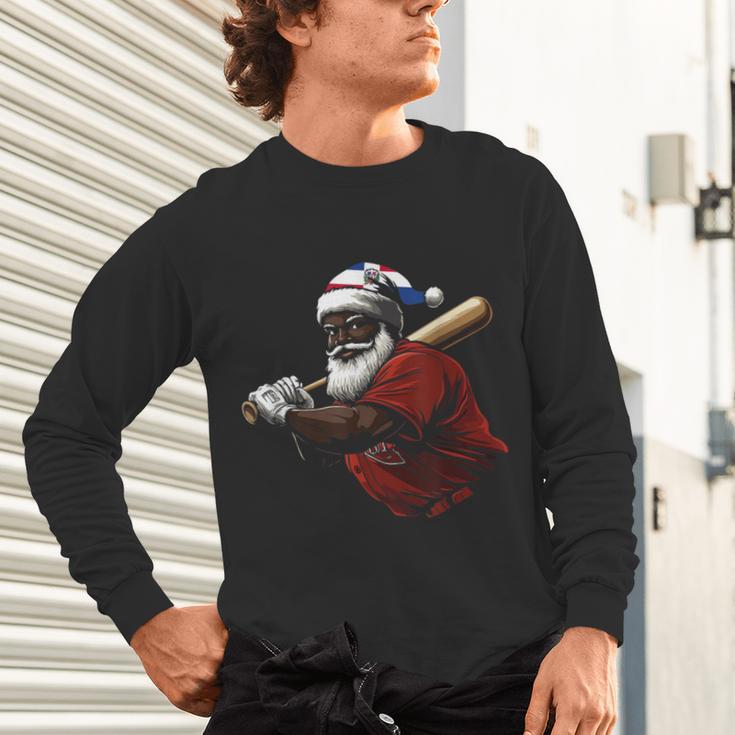 Dominican Republic Santa Christmas Baseball Beisbol Unisex Long Sleeve T-Shirt Dominican Republic Santa Christmas Baseball Beisbol Unisex Long Sleeve T-Shirt