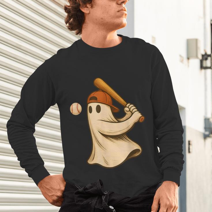 Ghost Baseball Halloween Costume Men Boys Kids Unisex Long Sleeve T-Shirt Ghost Baseball Halloween Costume Men Boys Kids Unisex Long Sleeve T-Shirt