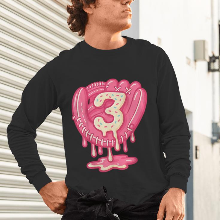 Ice Cream Baseball Glove 3rd Birthday Edition Unisex Long Sleeve T-Shirt Ice Cream Baseball Glove 3rd Birthday Edition Unisex Long Sleeve T-Shirt