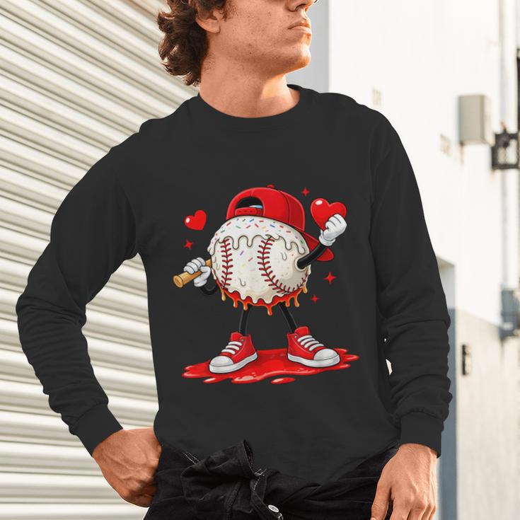 Kids Valentine Baseball Boys Valentines Day Tee Unisex Long Sleeve T-Shirt Kids Valentine Baseball Boys Valentines Day Tee Unisex Long Sleeve T-Shirt