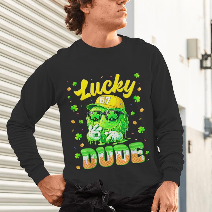 Lucky Dude Drip Baseball Shamrock St Patrick Men Boy Youth Unisex Long Sleeve T-Shirt Lucky Dude Drip Baseball Shamrock St Patrick Men Boy Youth Unisex Long Sleeve T-Shirt