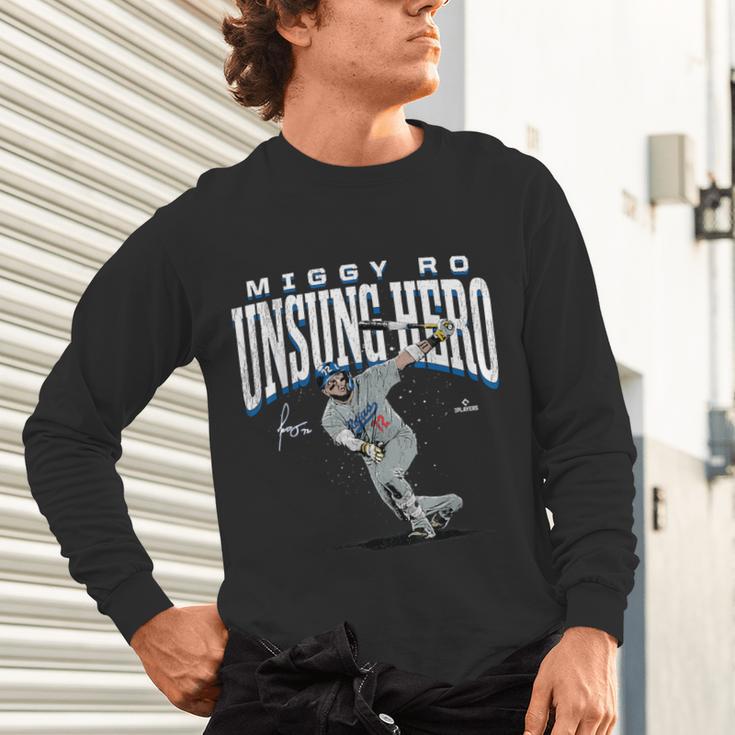 Miguel Rojas Unsung Hero Los Angeles Baseball MLBPA Unisex Long Sleeve T-Shirt Miguel Rojas Unsung Hero Los Angeles Baseball MLBPA Unisex Long Sleeve T-Shirt