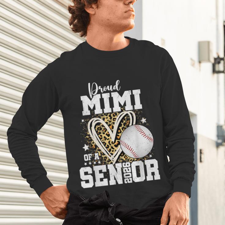 Proud Mimi Of A 2026 Senior Baseball Graduation Leopard Unisex Long Sleeve T-Shirt