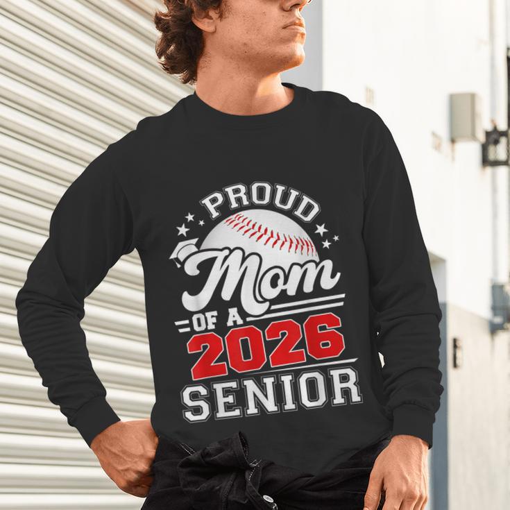 Proud Mom Of A 2026 Senior Baseball Graduation 2026 Unisex Long Sleeve T-Shirt Proud Mom Of A 2026 Senior Baseball Graduation 2026 Unisex Long Sleeve T-Shirt