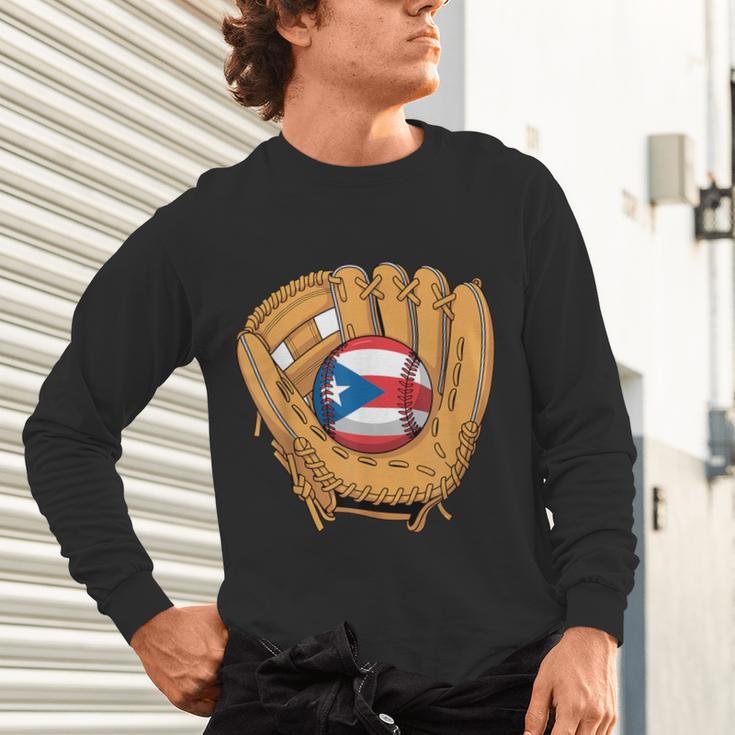 Puerto Rican Flag Baseball Player Boricua Pride Beisbol PR Unisex Long Sleeve T-Shirt Puerto Rican Flag Baseball Player Boricua Pride Beisbol PR Unisex Long Sleeve T-Shirt