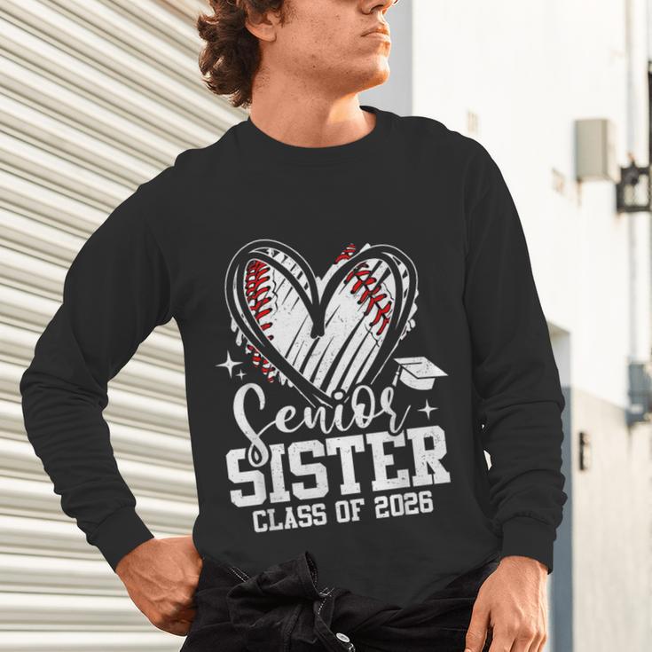 Senior Sister Class Of 2026 Baseball Graduation Heart Unisex Long Sleeve T-Shirt Senior Sister Class Of 2026 Baseball Graduation Heart Unisex Long Sleeve T-Shirt