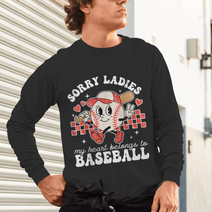 Sorry Ladies My Heart Belongs To Baseball Boy Kids Unisex Long Sleeve T-Shirt