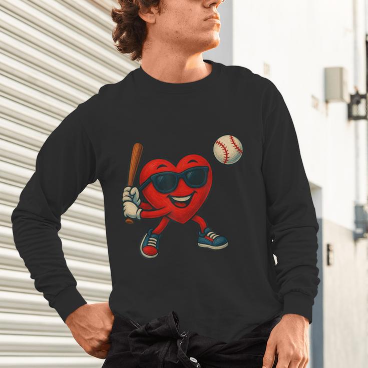 Valentines Day Baseball Red Heart Love Boys Kids Tee Unisex Long Sleeve T-Shirt Valentines Day Baseball Red Heart Love Boys Kids Tee Unisex Long Sleeve T-Shirt