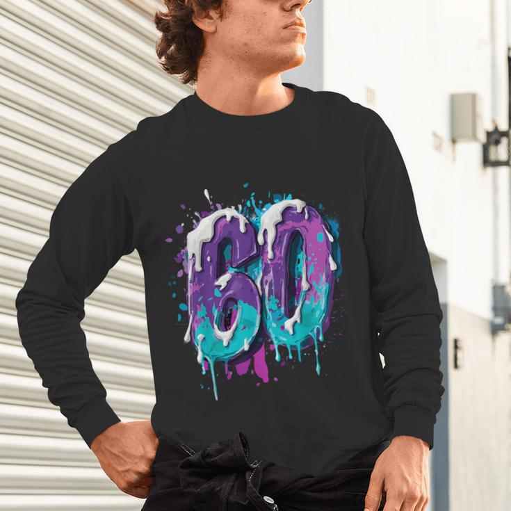 Vintage Baseball 60 Number Unisex Long Sleeve T-Shirt Vintage Baseball 60 Number Unisex Long Sleeve T-Shirt