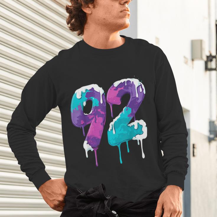 Vintage Baseball 92 Number Unisex Long Sleeve T-Shirt