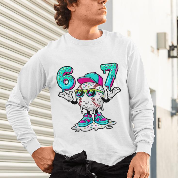 67 Baseball Drip Ice Cream 67 Baseball Men Boy Kids Unisex Long Sleeve T-Shirt