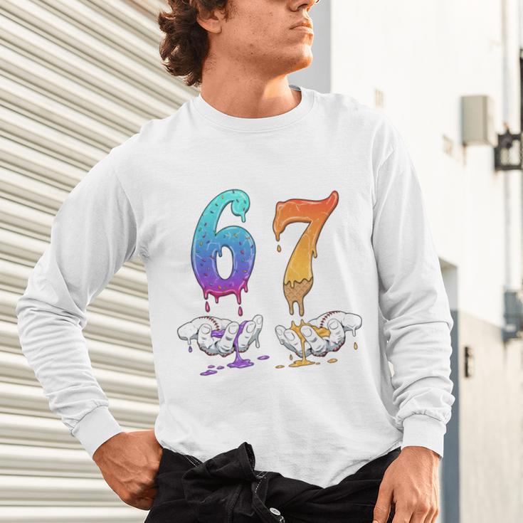 67 Meme Baseball Kids Girls Humor Number 6 7 Unisex Long Sleeve T-Shirt 67 Meme Baseball Kids Girls Humor Number 6 7 Unisex Long Sleeve T-Shirt
