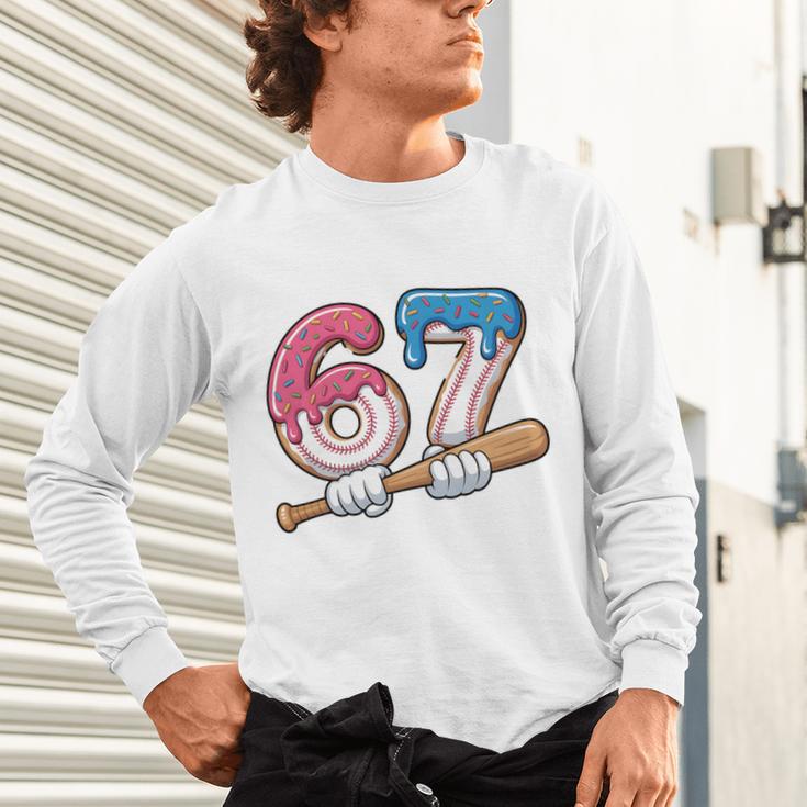 Baseball 67 Kids Ice Cream Drip Six Seven Youth Boys Unisex Long Sleeve T-Shirt Baseball 67 Kids Ice Cream Drip Six Seven Youth Boys Unisex Long Sleeve T-Shirt