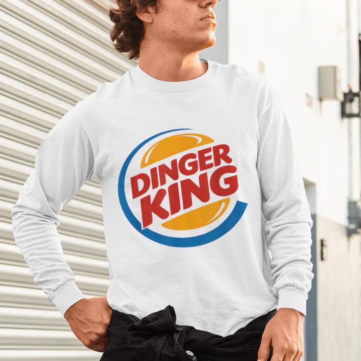 Baseball Dinger King Logo For Home Run Players And Fan Unisex Long Sleeve T-Shirt Baseball Dinger King Logo For Home Run Players And Fan Unisex Long Sleeve T-Shirt