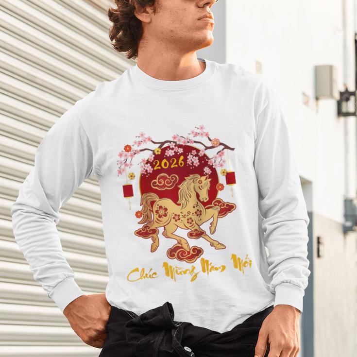 Chuc Mung NAM Moi 2026 Vietnamese Lunar New Year Of Horse Raglan Baseball Tee Unisex Long Sleeve T-Shirt Chuc Mung NAM Moi 2026 Vietnamese Lunar New Year Of Horse Raglan Baseball Tee Unisex Long Sleeve T-Shirt