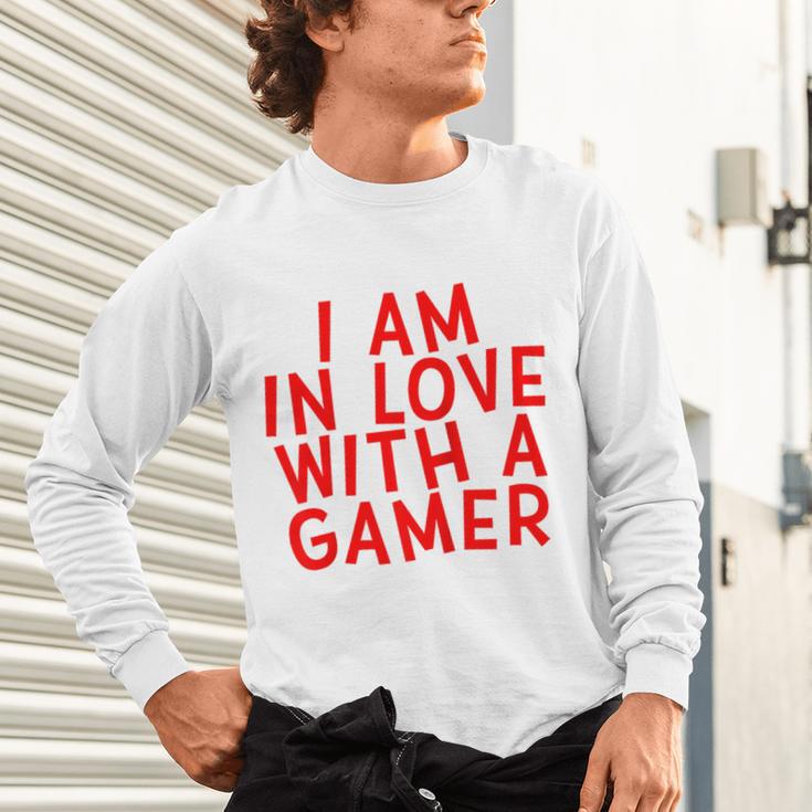 I Am In Love With A Gamer Cute Valentines Day Gamer Couple Raglan Baseball Tee Unisex Long Sleeve T-Shirt I Am In Love With A Gamer Cute Valentines Day Gamer Couple Raglan Baseball Tee Unisex Long Sleeve T-Shirt
