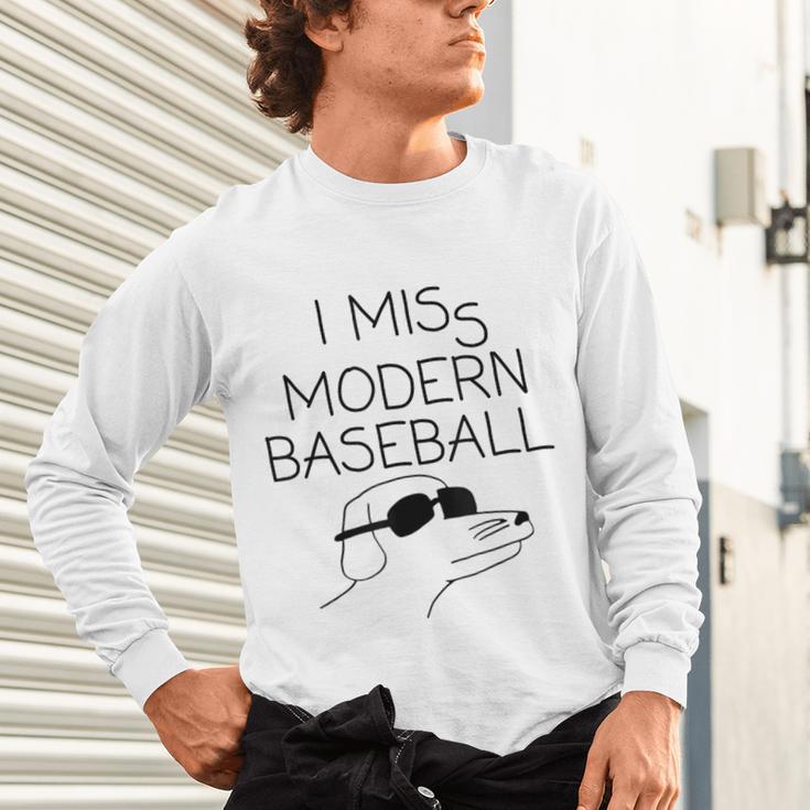 I Miss Modern Baseball Vintage Baseball Meme Tee Unisex Long Sleeve T-Shirt