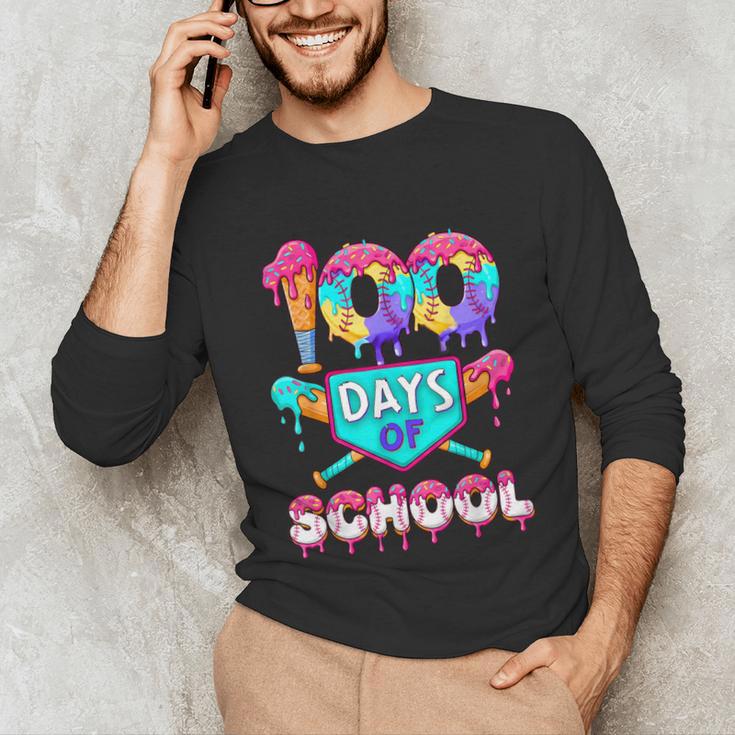 100 Days Of School Baseball Boys Kids Unisex Long Sleeve T-Shirt 100 Days Of School Baseball Boys Kids Unisex Long Sleeve T-Shirt