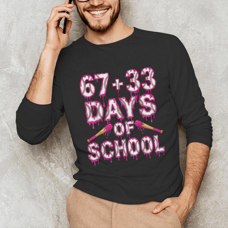 100 Days Of School Baseball Boys Six Seven Drip 100th Day Unisex Long Sleeve T-Shirt 100 Days Of School Baseball Boys Six Seven Drip 100th Day Unisex Long Sleeve T-Shirt