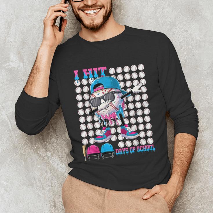 100 Days Of School Baseball Drip Boys Kids 100th Day School Unisex Long Sleeve T-Shirt 100 Days Of School Baseball Drip Boys Kids 100th Day School Unisex Long Sleeve T-Shirt