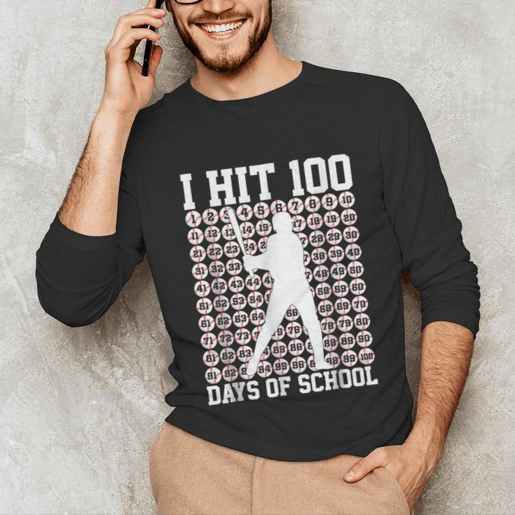 100 Days Of School Boys Kids 100th Day Balls For Baseball Unisex Long Sleeve T-Shirt 100 Days Of School Boys Kids 100th Day Balls For Baseball Unisex Long Sleeve T-Shirt