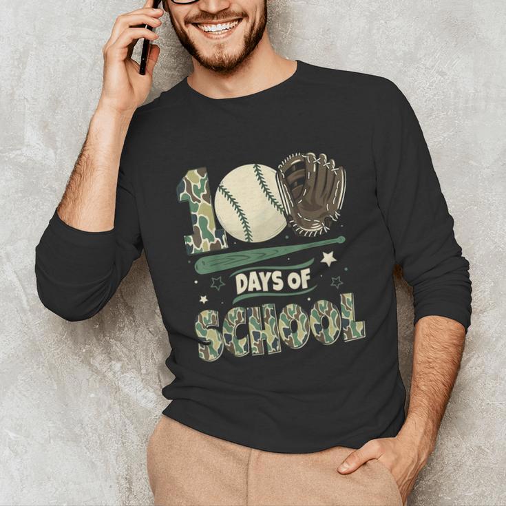 100 Days Of School Teacher Camo Baseball Boys Toddler Kids Unisex Long Sleeve T-Shirt 100 Days Of School Teacher Camo Baseball Boys Toddler Kids Unisex Long Sleeve T-Shirt