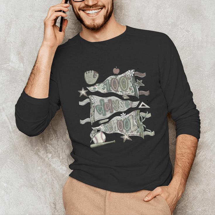 100 Days Smarter Baseball Sport School Celebration Unisex Long Sleeve T-Shirt 100 Days Smarter Baseball Sport School Celebration Unisex Long Sleeve T-Shirt