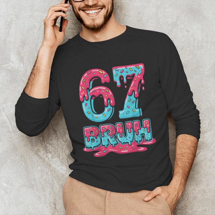 67 Ice Cream Drip Baseball For Men Women Kids Unisex Long Sleeve T-Shirt 67 Ice Cream Drip Baseball For Men Women Kids Unisex Long Sleeve T-Shirt