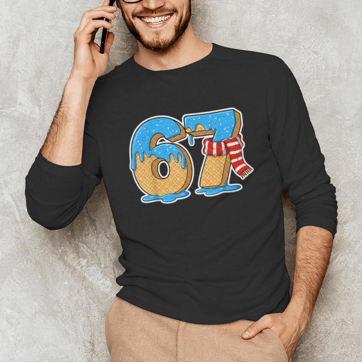 67 Ice Cream Drip Six Seven Baseball Drip 67 Boys Meme Unisex Long Sleeve T-Shirt 67 Ice Cream Drip Six Seven Baseball Drip 67 Boys Meme Unisex Long Sleeve T-Shirt