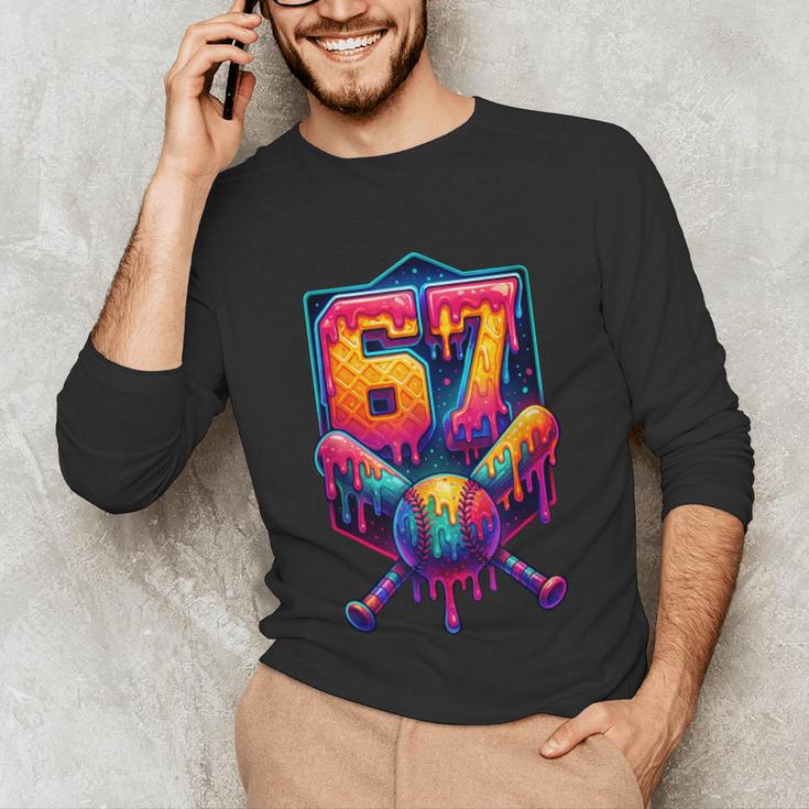 67 Meme Trendy Baseball Number 67 Player Six Seven Unisex Long Sleeve T-Shirt 67 Meme Trendy Baseball Number 67 Player Six Seven Unisex Long Sleeve T-Shirt