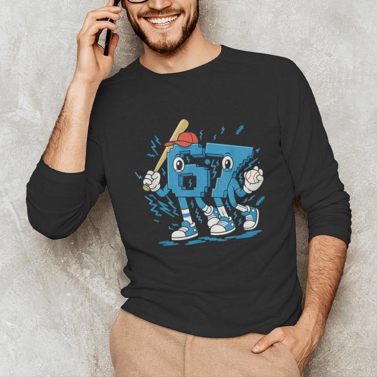67 Six Seven 6-7 Italian Brainrot Kids Baseball Unisex Long Sleeve T-Shirt 67 Six Seven 6-7 Italian Brainrot Kids Baseball Unisex Long Sleeve T-Shirt