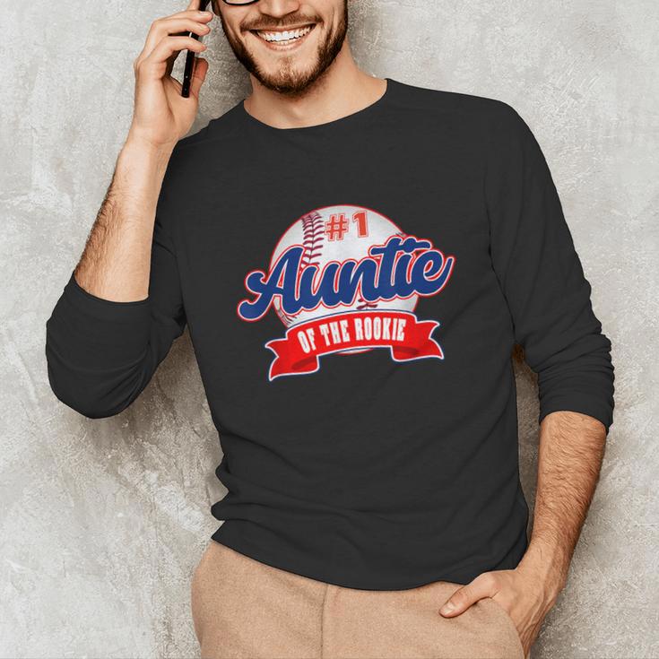 Auntie Rookie Of Year 1st Birthday Baseball Theme Matching Unisex Long Sleeve T-Shirt Auntie Rookie Of Year 1st Birthday Baseball Theme Matching Unisex Long Sleeve T-Shirt