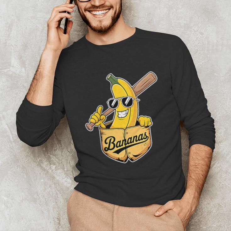 Banana Baseball Fruit Unisex Long Sleeve T-Shirt Banana Baseball Fruit Unisex Long Sleeve T-Shirt