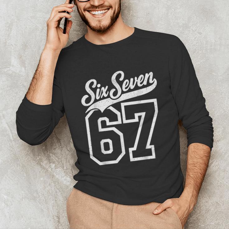 Baseball 6 7 Number 67 Six Seven Meme Boys Youth Kids Unisex Long Sleeve T-Shirt Baseball 6 7 Number 67 Six Seven Meme Boys Youth Kids Unisex Long Sleeve T-Shirt