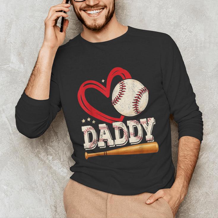 Baseball Daddy Baseball Heart Family Matching Unisex Long Sleeve T-Shirt Baseball Daddy Baseball Heart Family Matching Unisex Long Sleeve T-Shirt