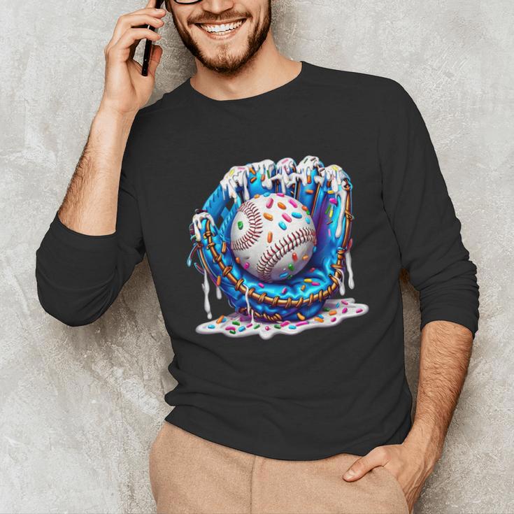 Baseball Drip For Boys Ice Cream Drip Youth Baseball Boys Unisex Long Sleeve T-Shirt Baseball Drip For Boys Ice Cream Drip Youth Baseball Boys Unisex Long Sleeve T-Shirt