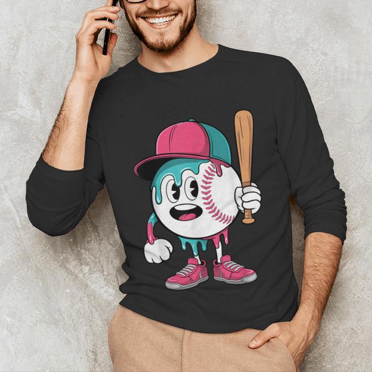 Baseball Drip Boys Ice Cream Youth Unisex Long Sleeve T-Shirt Baseball Drip Boys Ice Cream Youth Unisex Long Sleeve T-Shirt