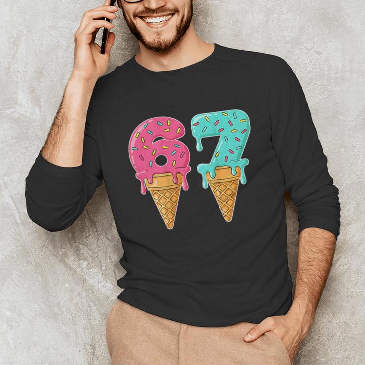 Baseball Drip Ice Cream 67 Baseball Unisex Long Sleeve T-Shirt Baseball Drip Ice Cream 67 Baseball Unisex Long Sleeve T-Shirt