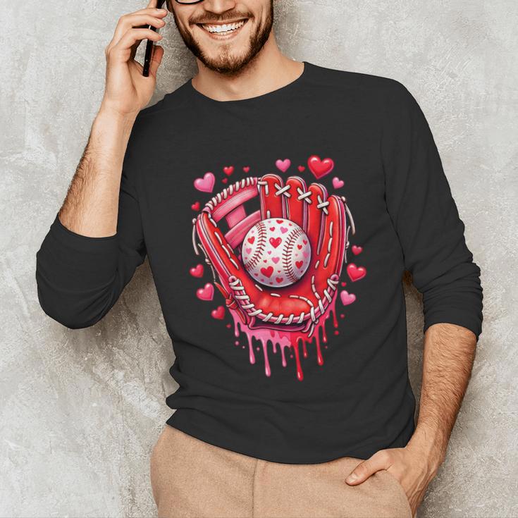 Baseball Drip Ice Cream Sprinkles Valentines Day Baseball Unisex Long Sleeve T-Shirt Baseball Drip Ice Cream Sprinkles Valentines Day Baseball Unisex Long Sleeve T-Shirt