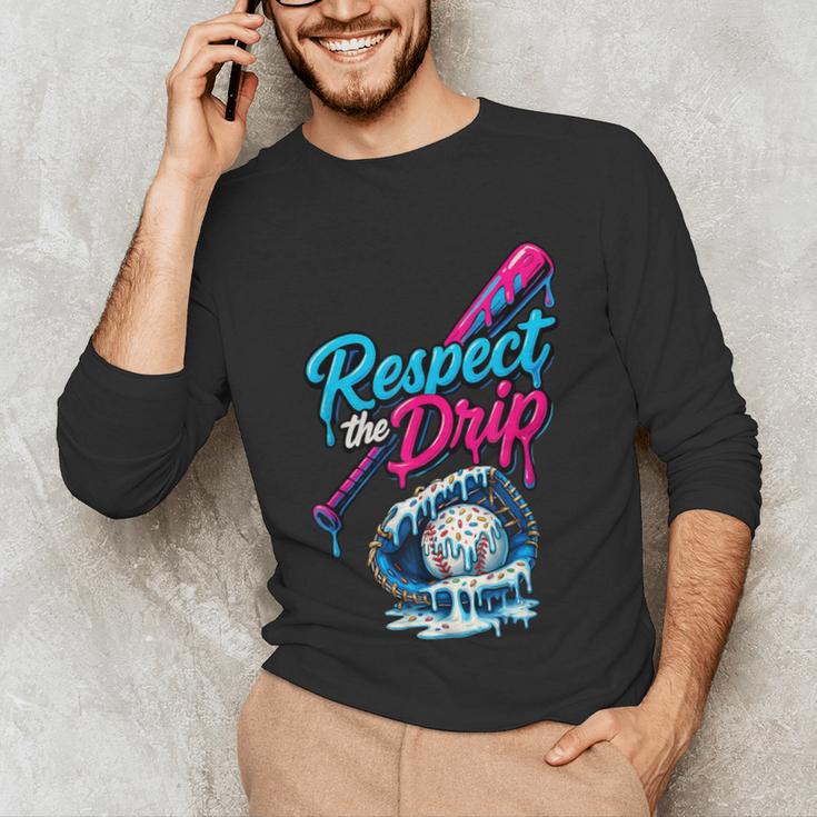 Baseball Drip Ice Cream Sprinkles Youth Boys Baseball Glove Unisex Long Sleeve T-Shirt Baseball Drip Ice Cream Sprinkles Youth Boys Baseball Glove Unisex Long Sleeve T-Shirt