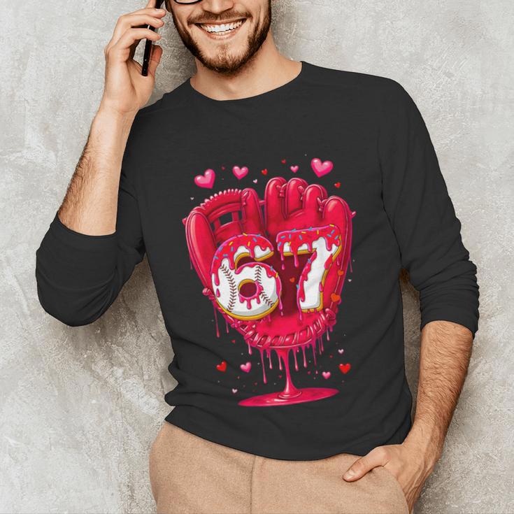 Baseball Drip Ice Cream Valentine Youth Boys Girls Sport Unisex Long Sleeve T-Shirt Baseball Drip Ice Cream Valentine Youth Boys Girls Sport Unisex Long Sleeve T-Shirt