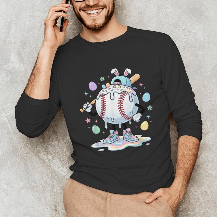 Baseball Drip Icecream Apparel Youth Boy Easter Unisex Long Sleeve T-Shirt