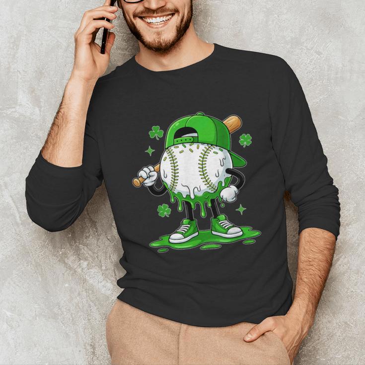 Baseball Drip Icecream Apparel Youth Boy St Patrick's Day Unisex Long Sleeve T-Shirt Baseball Drip Icecream Apparel Youth Boy St Patrick's Day Unisex Long Sleeve T-Shirt