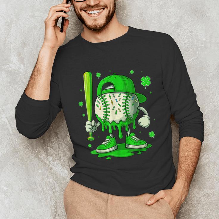 Baseball Drip Icecream Apparel Youth Boy St Patricks Day Unisex Long Sleeve T-Shirt Baseball Drip Icecream Apparel Youth Boy St Patricks Day Unisex Long Sleeve T-Shirt