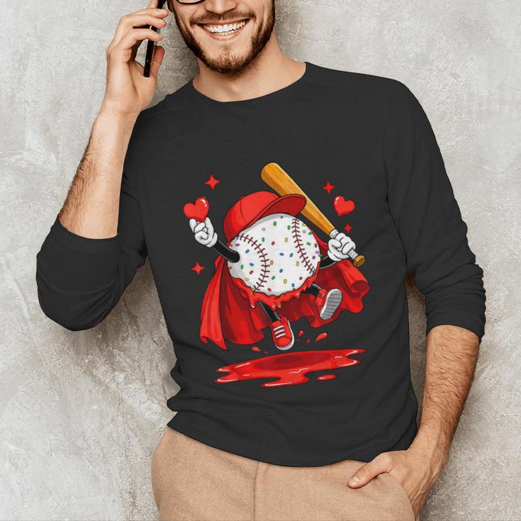 Baseball Drip Icecream Youth Boy Valentine Unisex Long Sleeve T-Shirt Baseball Drip Icecream Youth Boy Valentine Unisex Long Sleeve T-Shirt